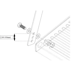 ÉCHELLE EN ACIER/PLATEFORME UNIVERSELLE - POUR ÉCHELLES INDUSTRIELLES