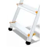 Échelle PRO en aluminium avec plateforme, 3 marches, 150 kg