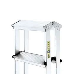 Escabeau HOME en aluminium double face 3 marches 125 kg