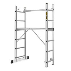 Échafaudage en aluminium à échelle HOME 2x6 / plateforme 34x114 cm
