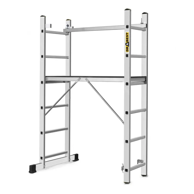 Échafaudage en aluminium à échelle HOME 2x6 / plateforme 34x114 cm