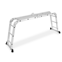 Échelle articulée universelle en aluminium multifonctionnelle 4x3 + PLATE-FORME