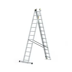 Échelle PRO en aluminium, 3 éléments, 3x13 échelons, capacité de charge 150 kg Échelle PRO en aluminium, 3 éléments, 3x13 échelons, capacité de charge 150 kg
