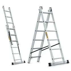 Échelle HOME en aluminium 2 éléments, 2x6 échelons, 150 kg