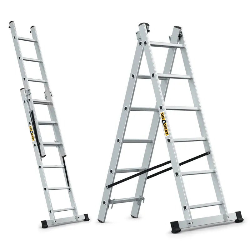 Échelle HOME en aluminium 2 éléments, 2x6 échelons, 150 kg