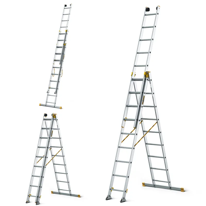 Échelle MAX en aluminium 3 éléments 3x9 échelons 150 kg