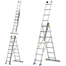 Échelle aluminium MAX 3 éléments 3x7 échelons 150 kg