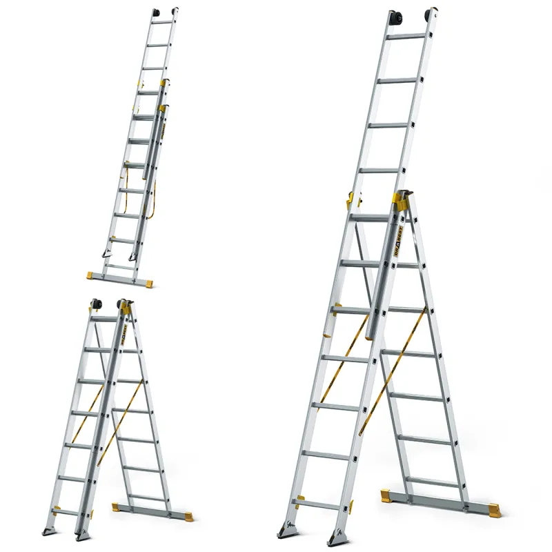 Échelle aluminium MAX 3 éléments 3x7 échelons 150 kg