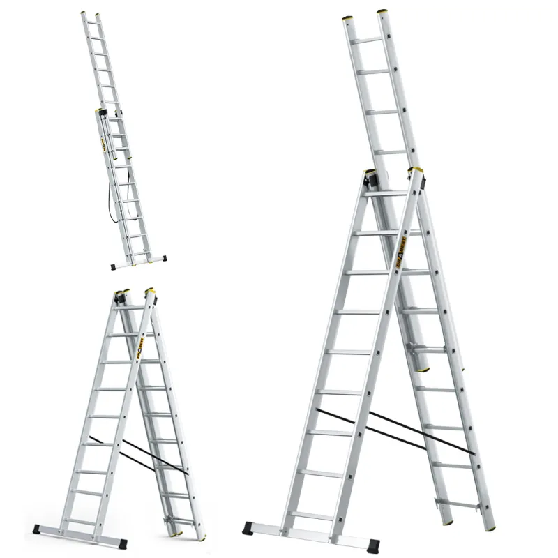 Drabina aluminiowa wielofunkcyjna 3x9-150 kg PRO
