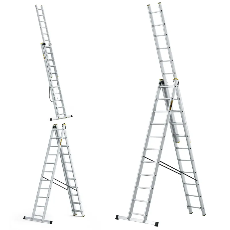Drabina aluminiowa wielofunkcyjna 3x11-150 kg PRO