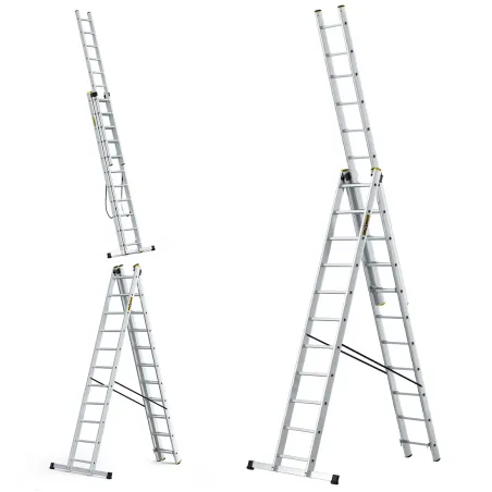 Drabina aluminiowa wielofunkcyjna 3x11-150 kg PRO