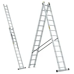 Échelle PRO en aluminium 2 éléments 2x13 échelons 150 kg