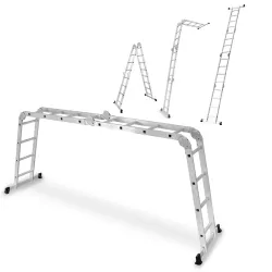 Échelle universelle articulée pliable 4x4 marches