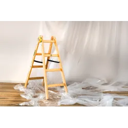 Échelle PRO en bois, 4 marches, capacité de 150 kg, pour la peinture