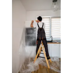 Échelle PRO en bois, 3 marches, capacité de 150 kg, pour la peinture