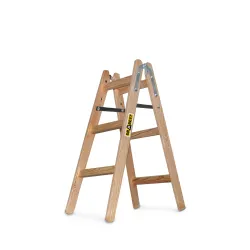 Échelle PRO en bois, 3 marches, capacité de 150 kg, pour la peinture