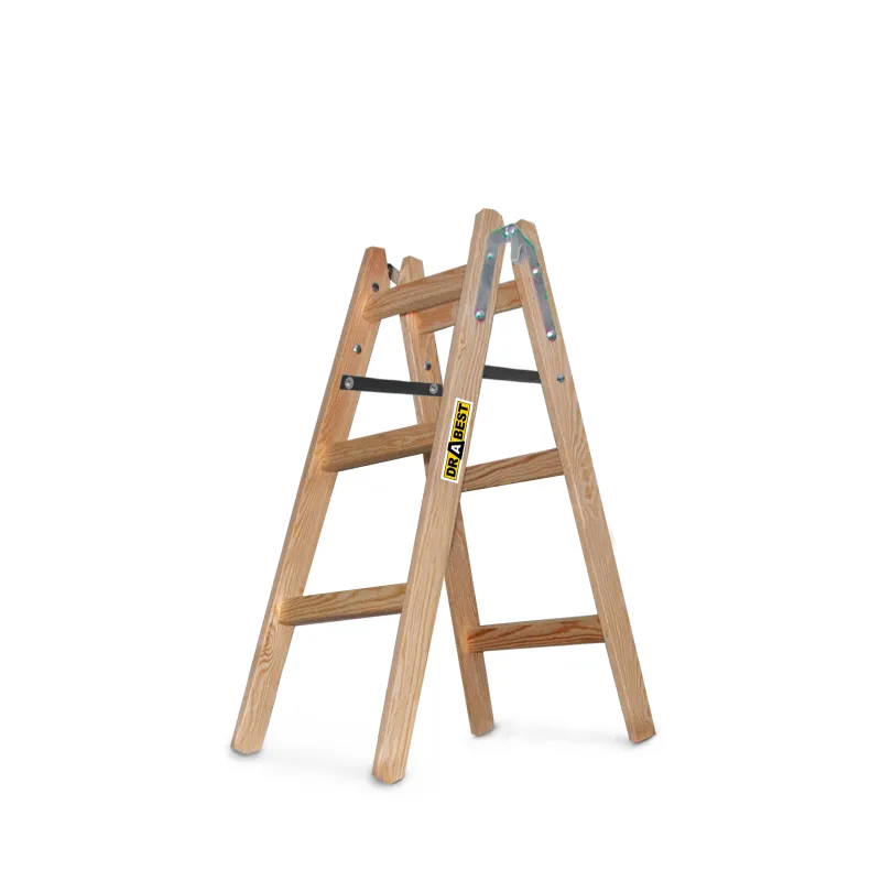 Échelle PRO en bois, 3 marches, capacité de 150 kg, pour la peinture