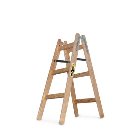 Échelle PRO en bois, 3 marches, capacité de 150 kg, pour la peinture