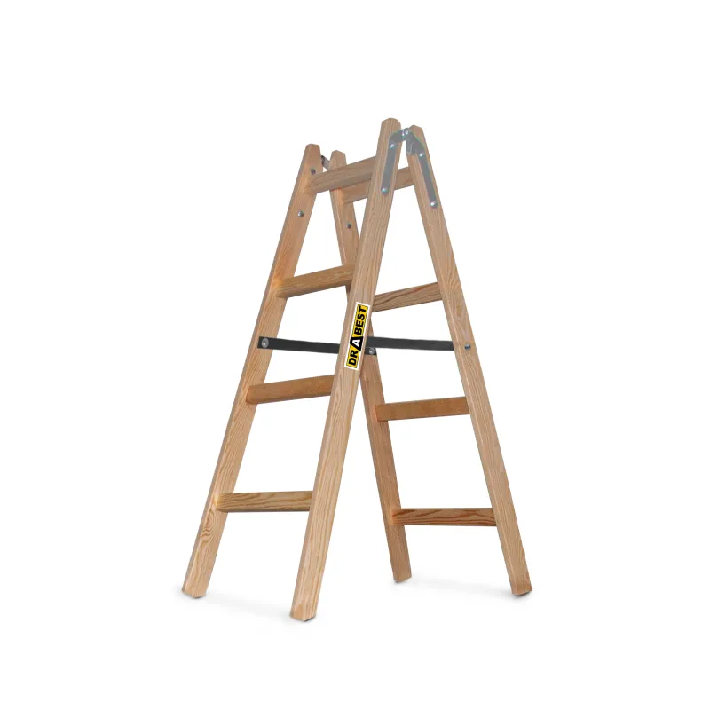 Échelle PRO en bois, 4 marches, capacité de 150 kg, pour la peinture Échelle PRO en bois, 4 marches, capacité de 150 kg, pour la peinture