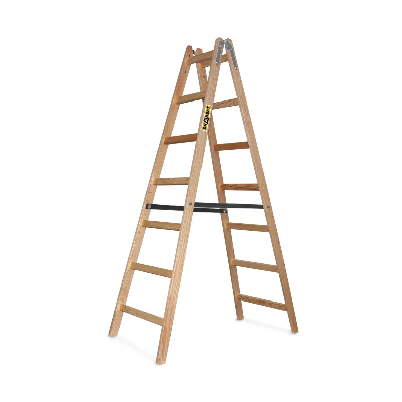 Échelle PRO en bois, 7 marches, capacité de 150 kg, pour travaux de peinture