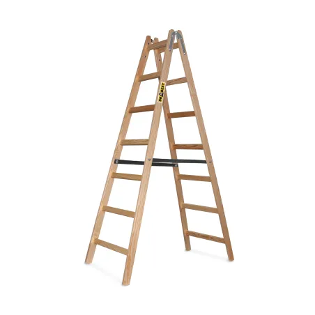 Échelle PRO en bois, 7 marches, capacité de 150 kg, pour travaux de peinture