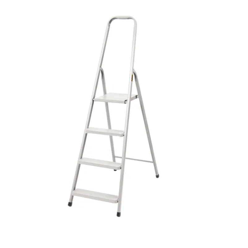 Échelle HOME en acier, 4 marches, 125 kg – BLANCHE