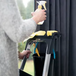 Échelle PRO en aluminium avec plateforme, 3 marches, 150 kg