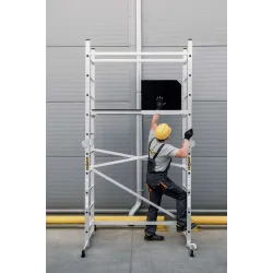 Échafaudage roulant en aluminium à échelles IKAR Échafaudage roulant en aluminium à échelles IKAR