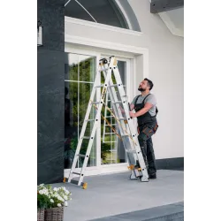 Échelle aluminium MAX 3 éléments 3x7 échelons 150 kg Échelle aluminium MAX 3 éléments 3x7 échelons 150 kg