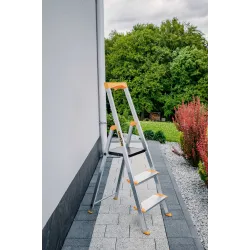 Échelle en aluminium à un seul côté 3 ÉCHELLES PLUS LARGES MAX 150 KG