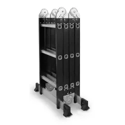 Échelle universelle multifonctionnelle articulée pliable 4x3 marches + PLATEFORME Échelle universelle multifonctionnelle articulée pliable 4x3 marches + PLATEFORME