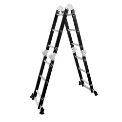 Échelle universelle multifonctionnelle articulée pliable 4x3 échelons Échelle universelle multifonctionnelle articulée pliable 4x3 échelons