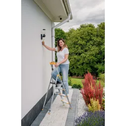 Échelle en aluminium monoplan 4 MARCHES plus larges MAX 150 kg