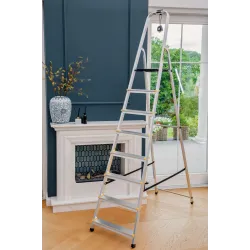 Échelle HOME en aluminium à 8 marches, 125 kg
