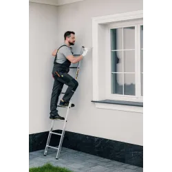 Échelle PRO en aluminium, 8 échelons, capacité de charge 150 kg