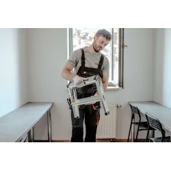 Échelle PRO en aluminium, double face, 2 marches, capacité de charge 150 kg