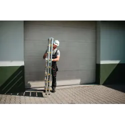 Escabeau PRO en aluminium double face, 8 marches, capacité de charge 150 kg