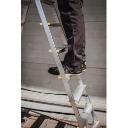 Escabeau PRO en aluminium double face, 8 marches, capacité de charge 150 kg